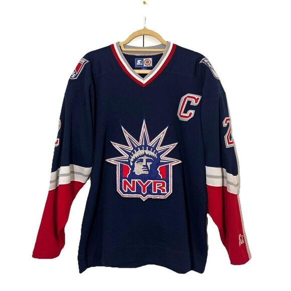 New York Rangers Brian Leetch Authentic Starter Liberty Jersey - Picture 1 of 8